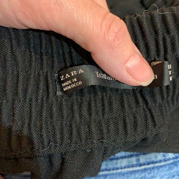 Zara black ankle pants size s - Picture 6 of 6